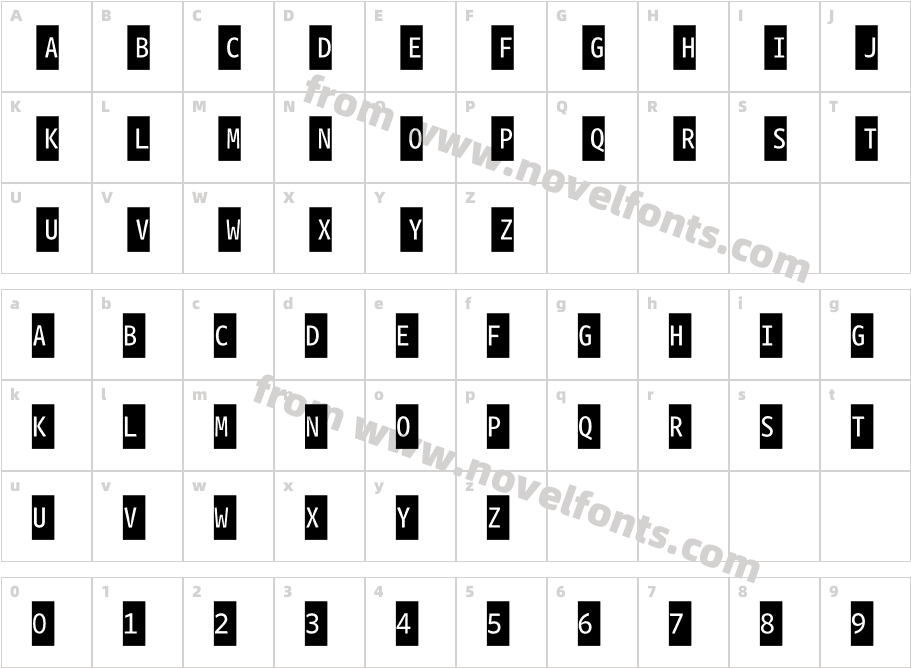 WhitneyIndexBlack-SquareLt2Character Map