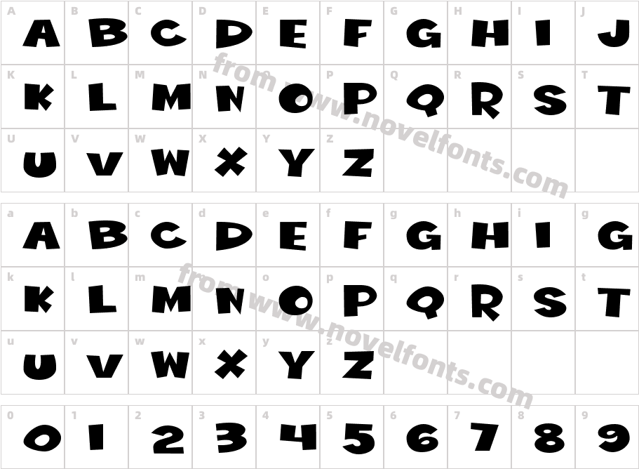 Wild Ketchup BTNCharacter Map