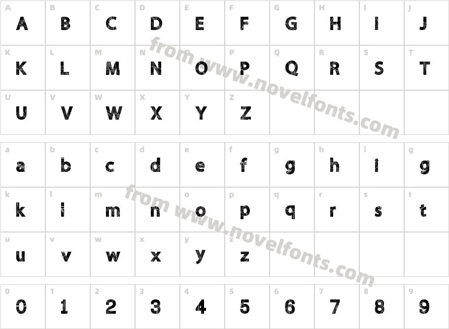 WildScratchCharacter Map