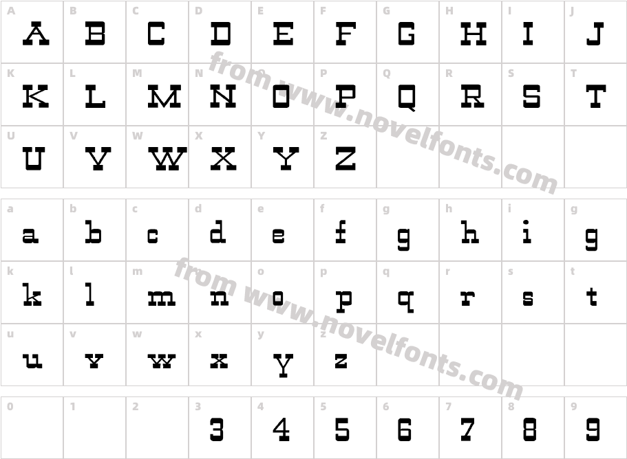 WildWest-Normal WdCharacter Map