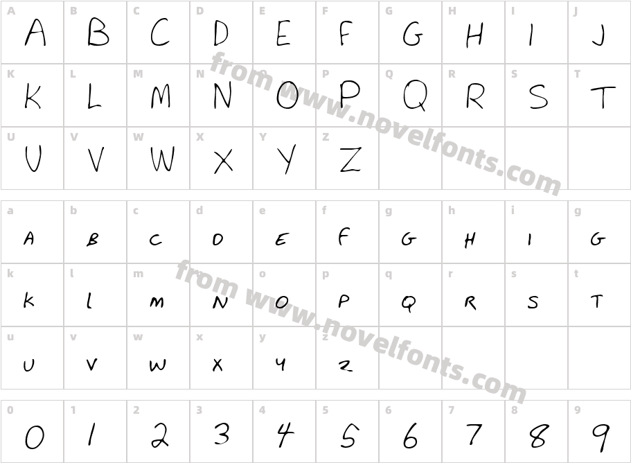 WillysHand-PlainCharacter Map