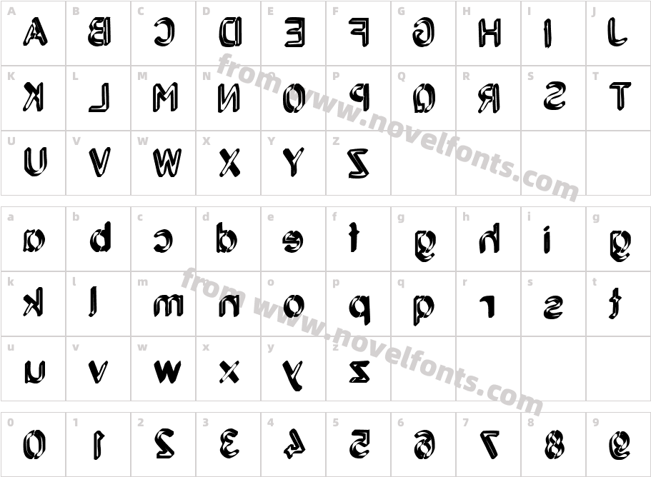 BackcabCharacter Map