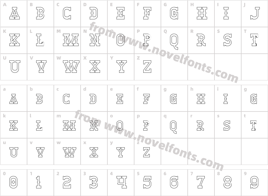 Winslett HollowCharacter Map