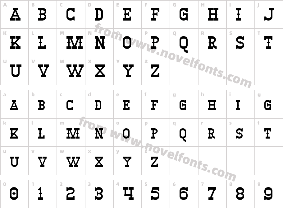 WinslettCharacter Map