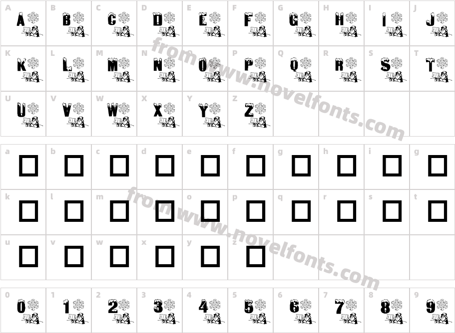 Winter FunCharacter Map