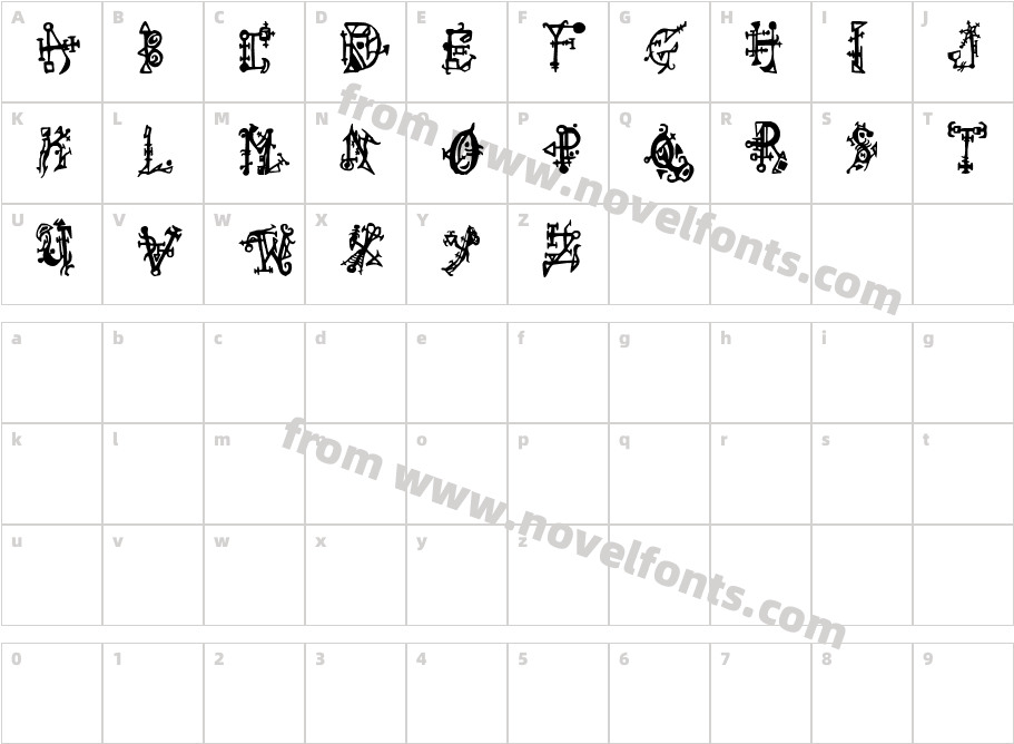 Wiqued TCharacter Map