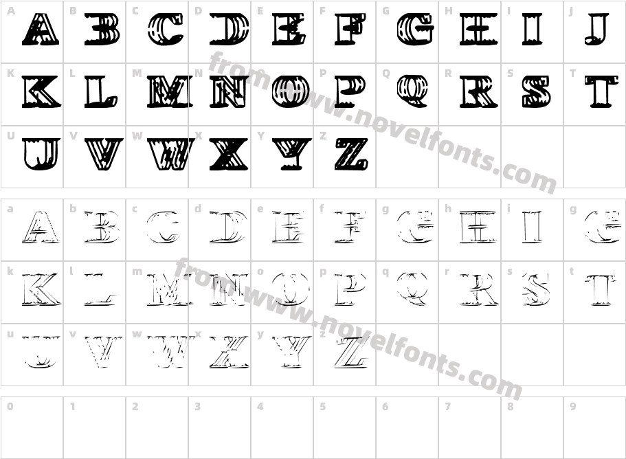 Wireframe DavenportCharacter Map