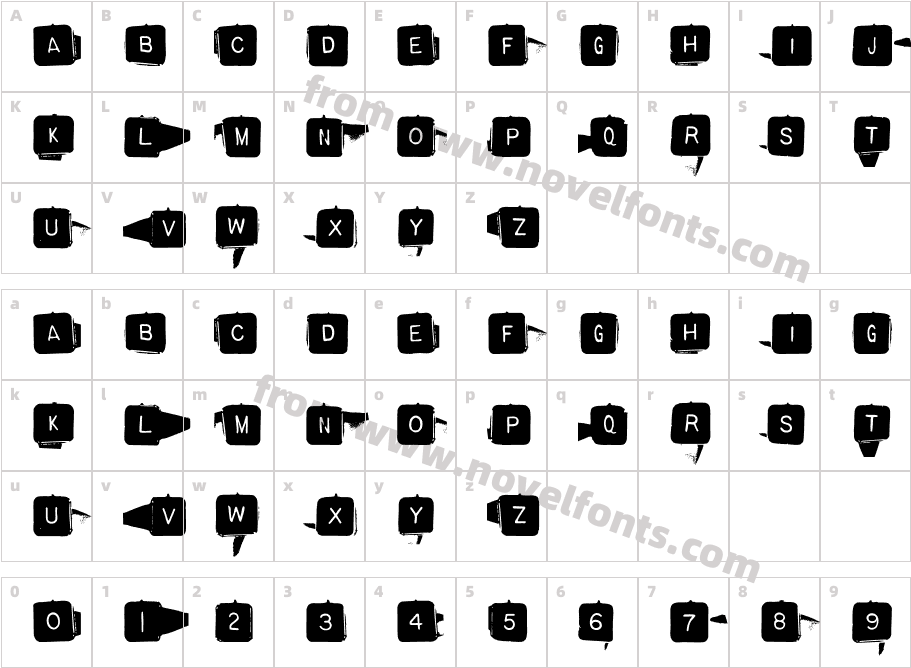 BackspacerSquareCharacter Map