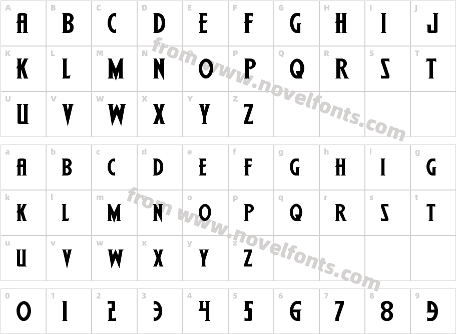 Wolf's Bane II ExpandedCharacter Map