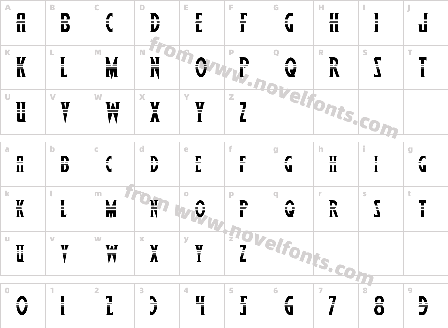 Wolf's Bane II HalftoneCharacter Map