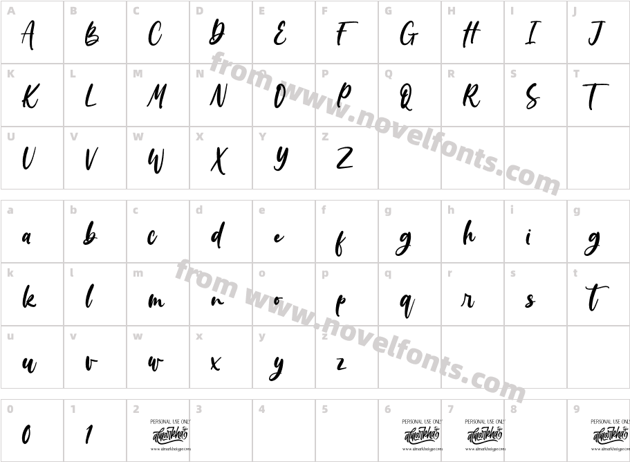 WondilettaCharacter Map