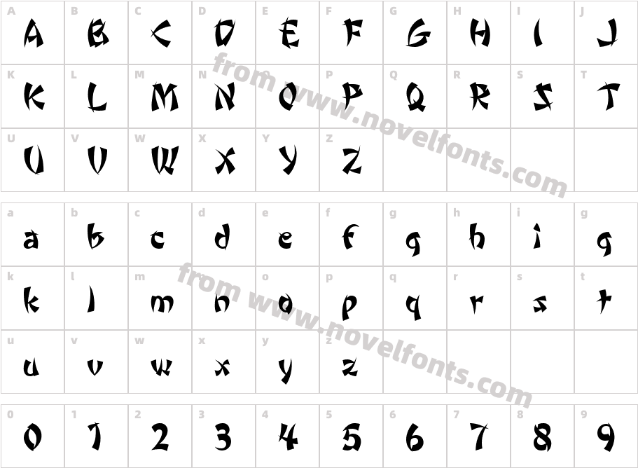 Wonton ICGCharacter Map