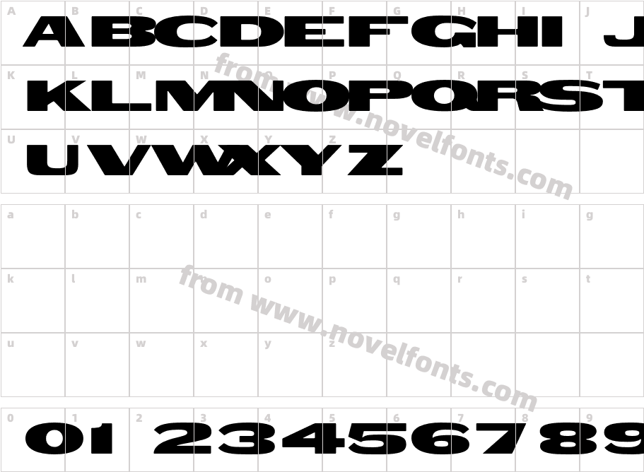 Woodtype-HTF-GothicExtendedCharacter Map