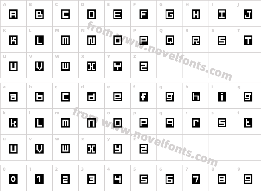 Wraith Arc BlocksCharacter Map