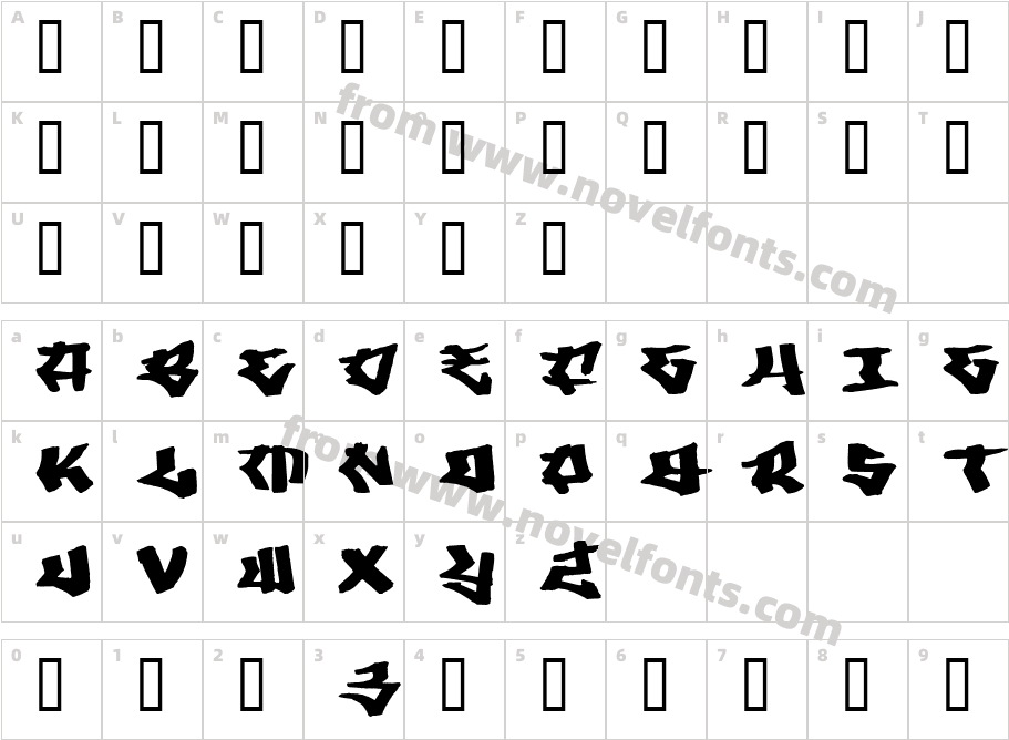 Writers 3Character Map