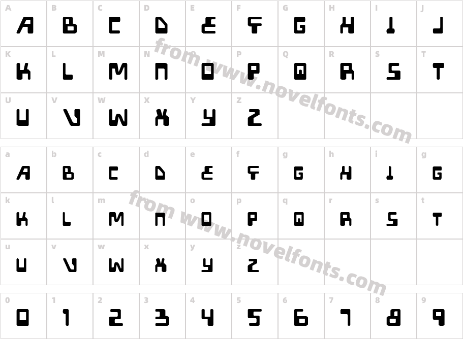 XPEDCharacter Map