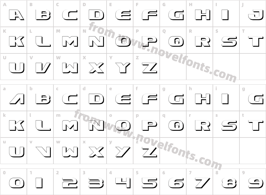 Xcelsion ShadowCharacter Map