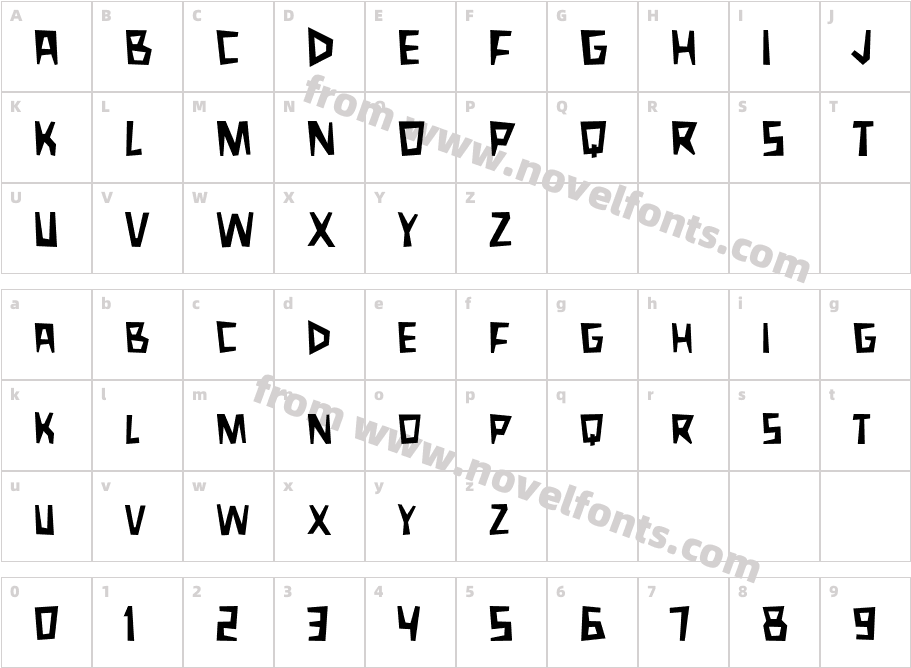 XilosaCharacter Map