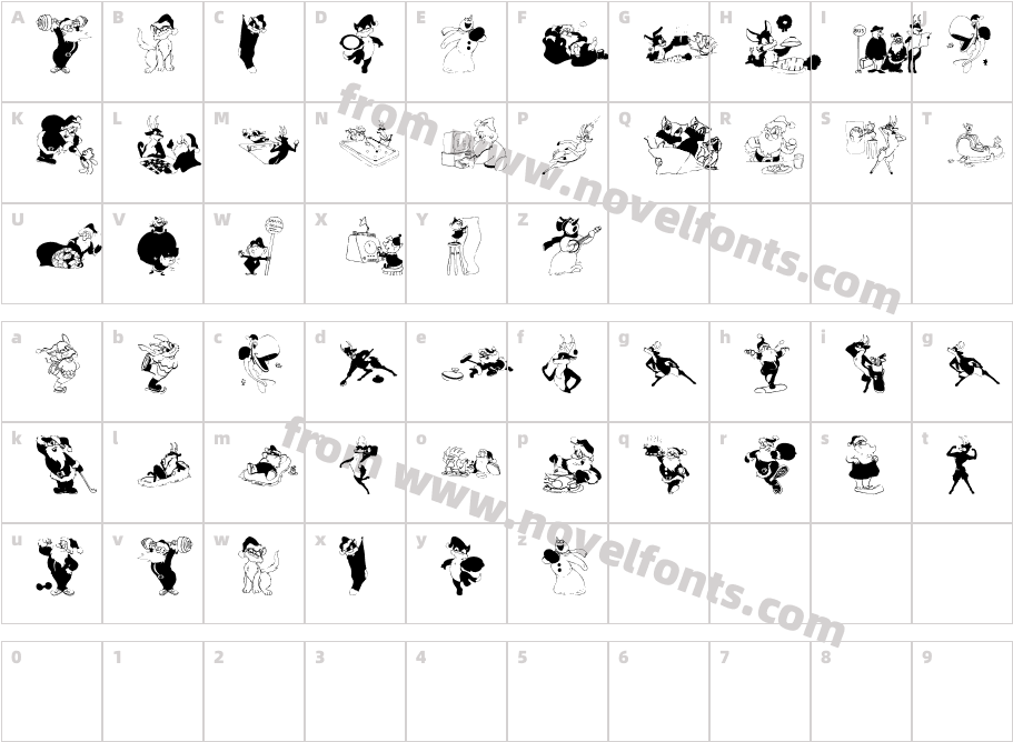 XmasOneCharacter Map