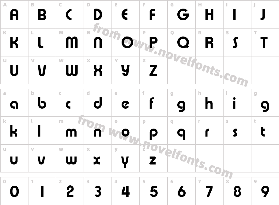 XpressiveExtraboldCharacter Map