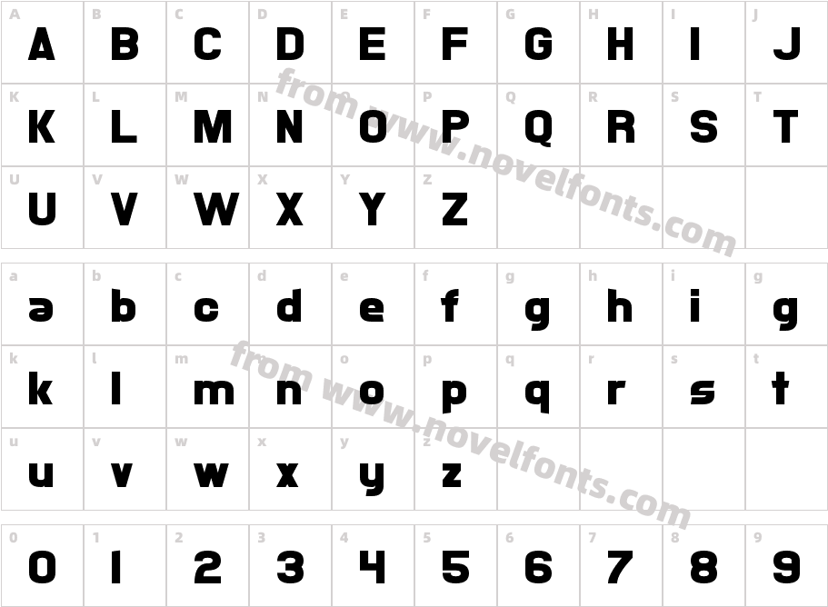 XsotikCharacter Map