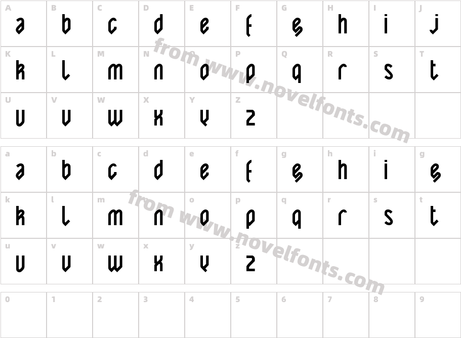 Yatis blackCharacter Map