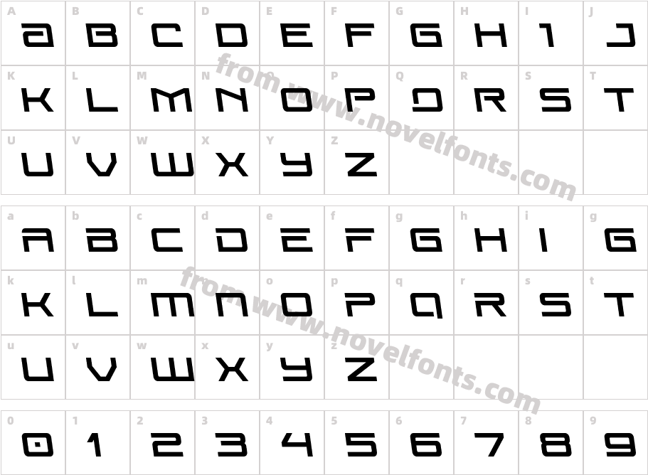 Year One Semi-LeftalicCharacter Map