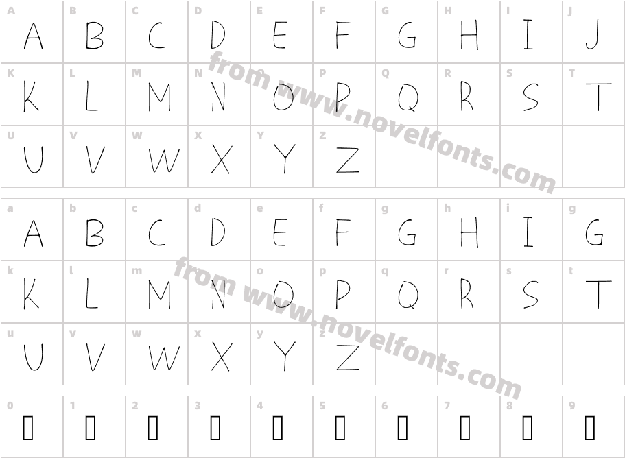 Badfonts RegularCharacter Map