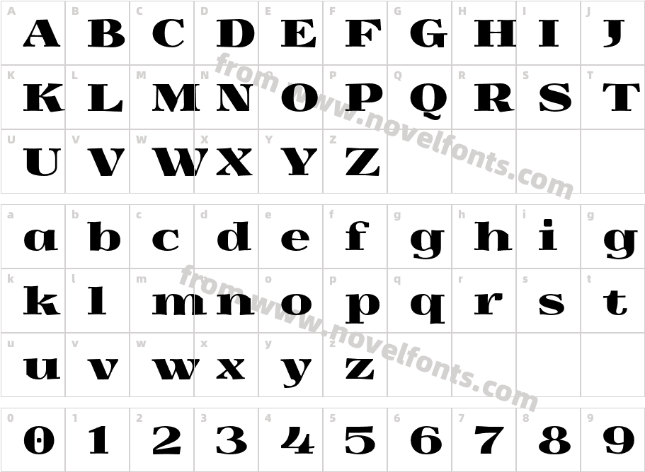 YokaweradCharacter Map