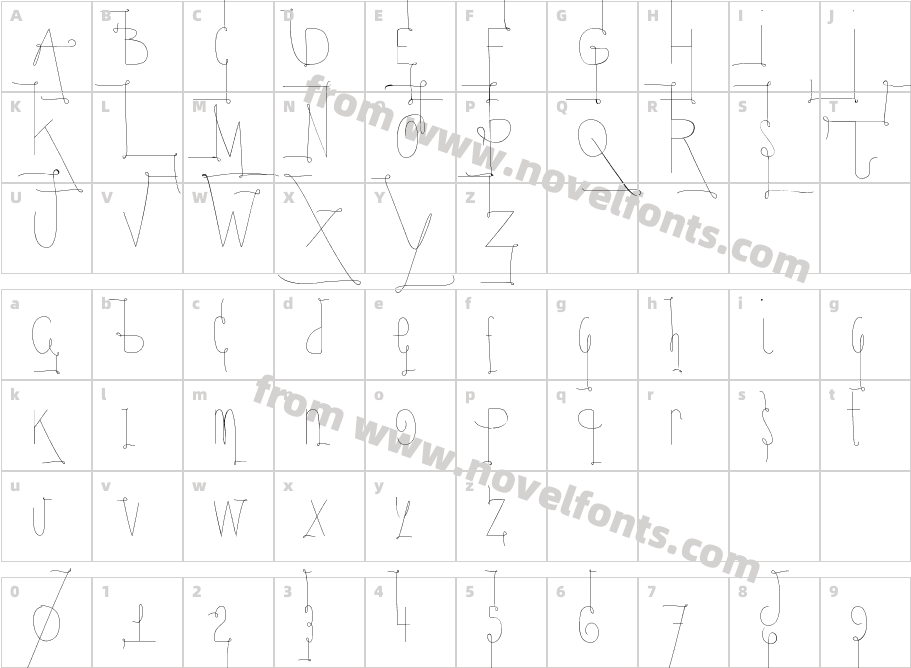 YolAsmCharacter Map