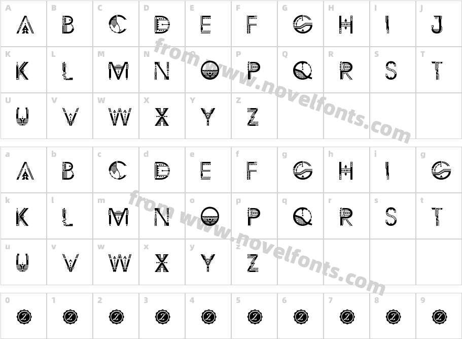 ZILAP GEOMETRIKCharacter Map