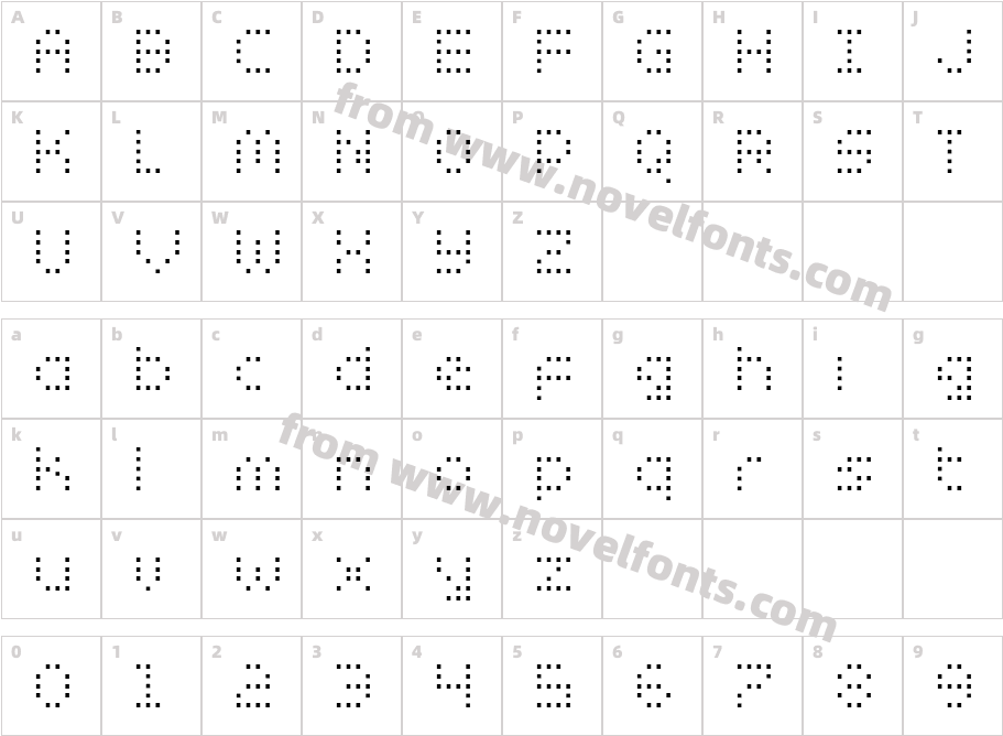 ZadoCharacter Map