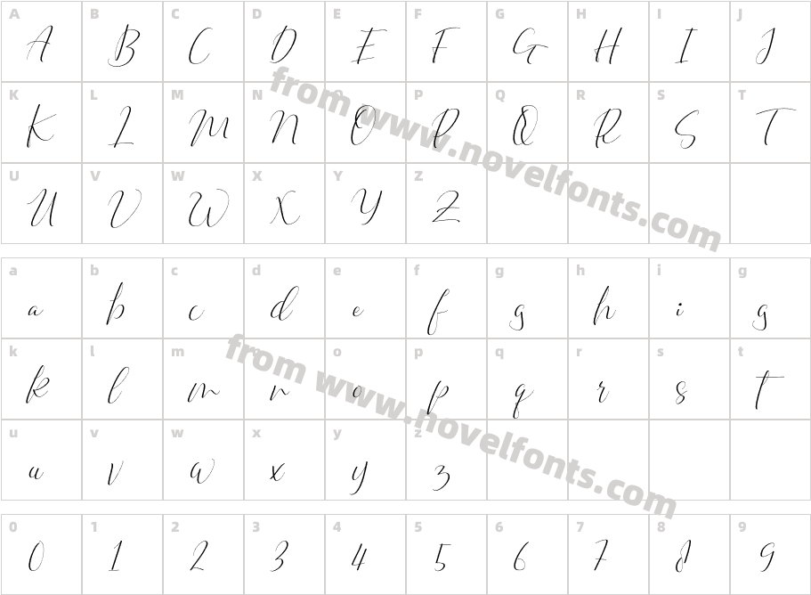 ZaituneCharacter Map