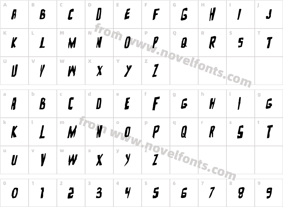 Zakenstein RotalicCharacter Map