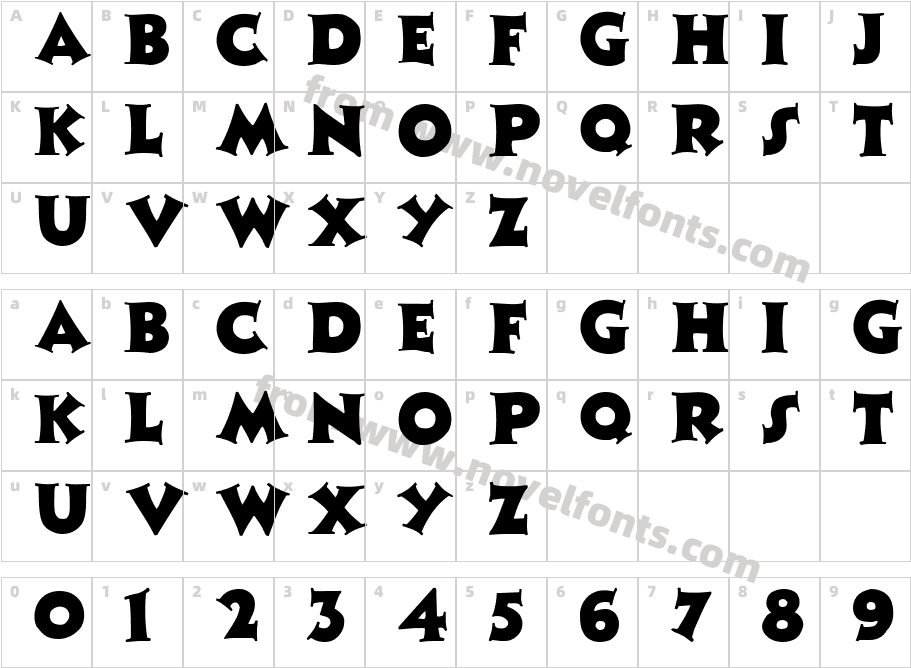 Zaleski RegularCharacter Map