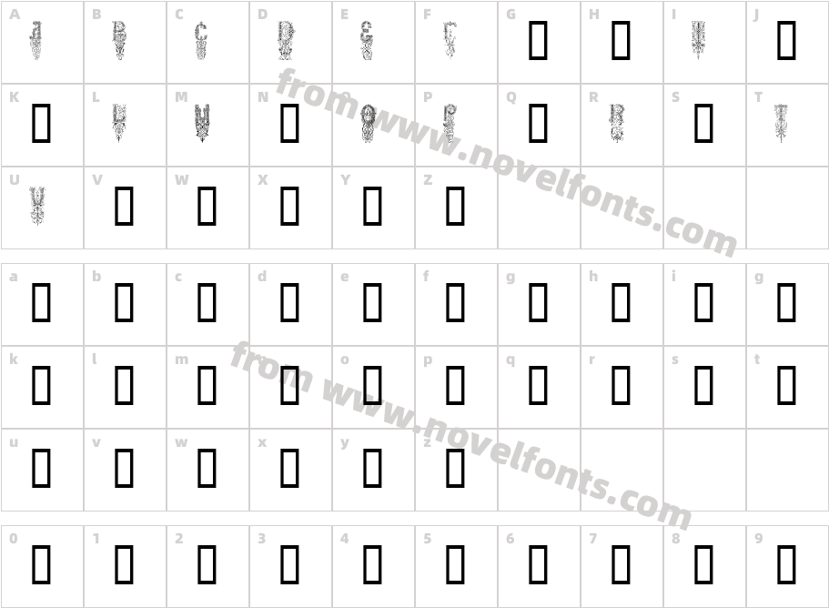 ZamolxisOrnamentCharacter Map