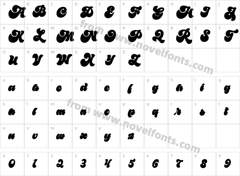 Bailamore FPU RegularCharacter Map