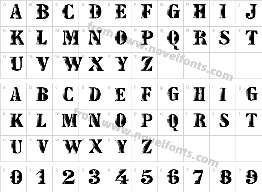 ZebraesqCharacter Map