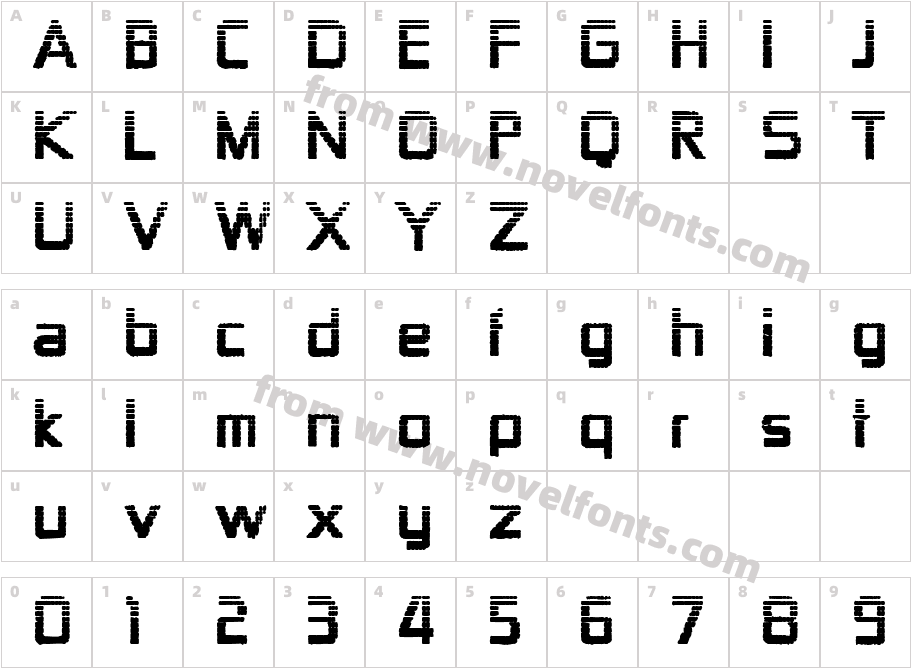 Zekton DotsCharacter Map