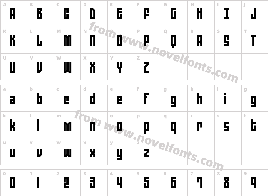 Zephyrean BRKCharacter Map