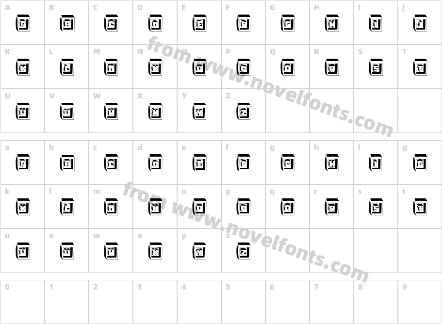 Zero SquareCharacter Map