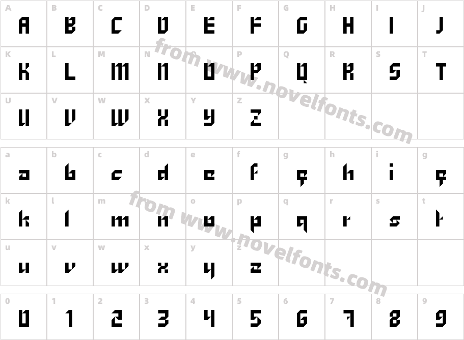 ZhangCharacter Map