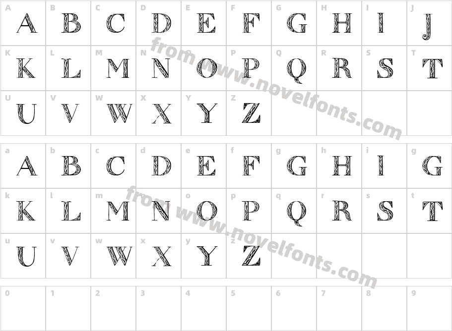 Zierinitialen1Character Map