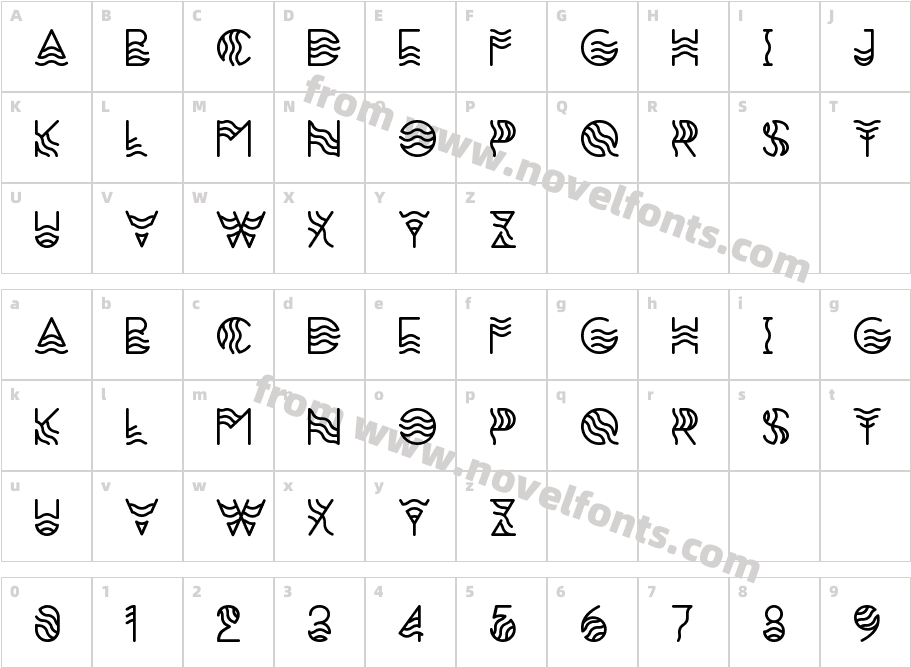 Zilap MarineCharacter Map