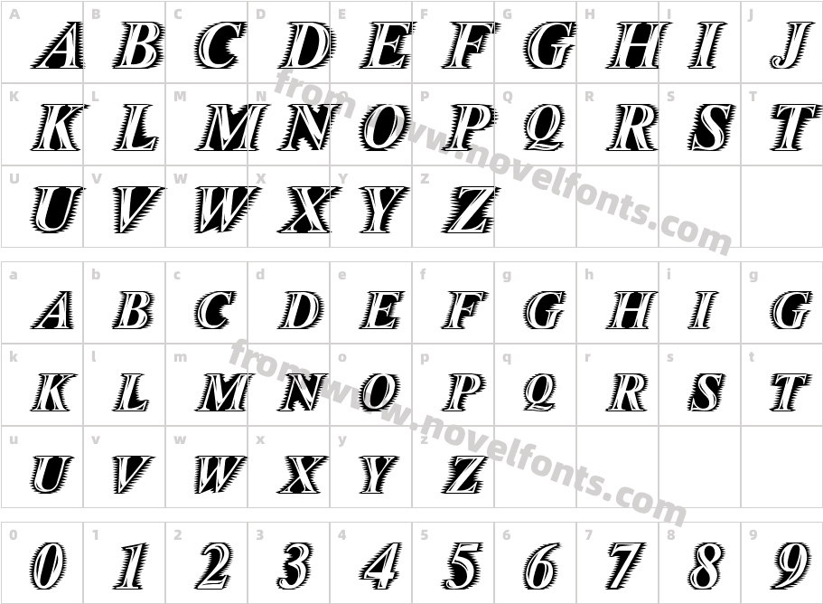 ZippoCharacter Map