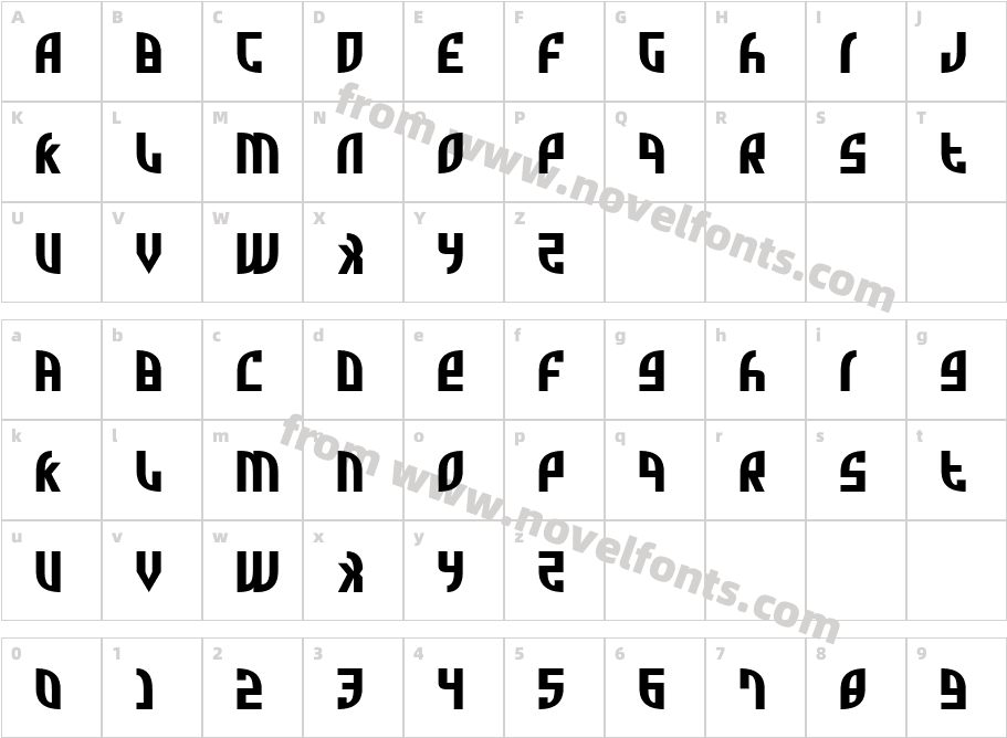 Zone Rider ExpandedCharacter Map