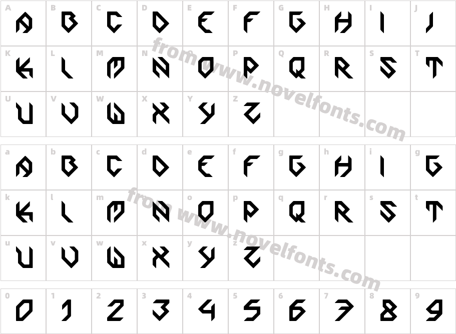 ZoomgrooveCharacter Map