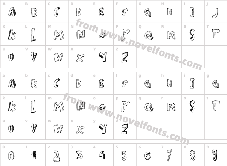 ZouCharacter Map