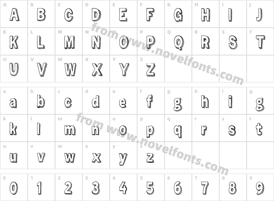 Zuka DoodleCharacter Map