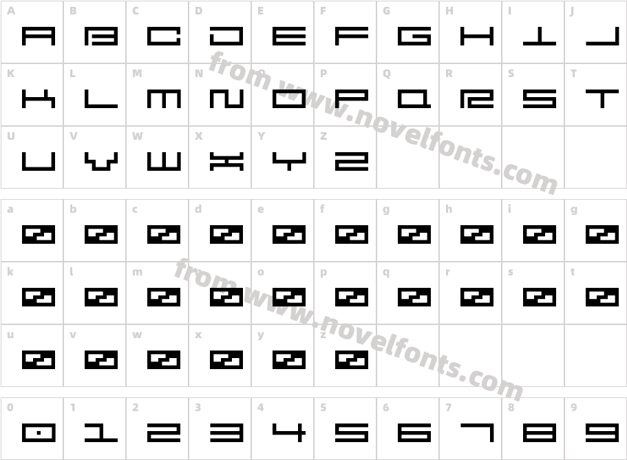 [.squarepusherv2.]Character Map